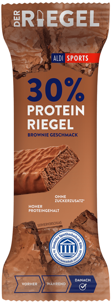 Der 30% Protein Riegel Brownie - ALDI SPORTS